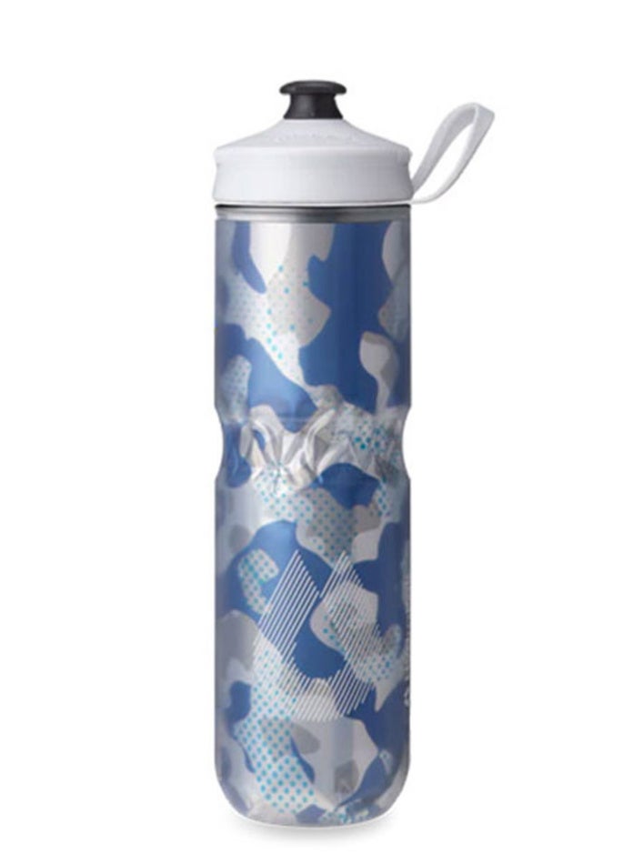 Hydrapak Polar Sport Pulse 700ml (Blue) – Tri-Layer™ Insulated Squeeze Bottle, Reflective Heat Shield & Foam Core for Temperature Control, Push-Pull Sport Cap High-Flow Spill-Free Seal, Dash Handle™ Carry Clip, Ergonomic Grip Groove, Detachable Cap & Valve, Dishwasher Safe, Lightweight Durable Bottle for Biking, Hiking & Outdoor Use - Image 1